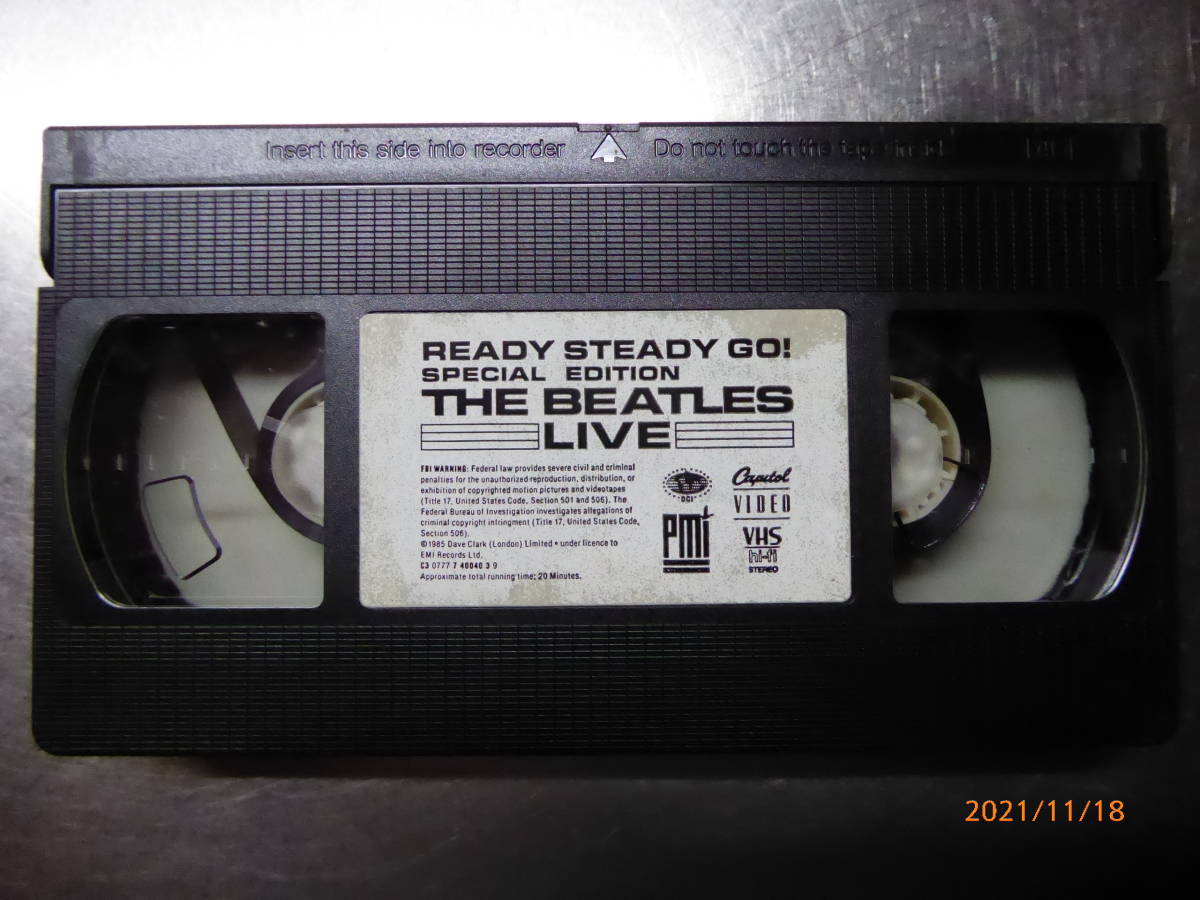 値下☆検品再生確認済☆インポート版ビートルズ☆LIVE THE BEATLES VHS紙パッケージ_画像3