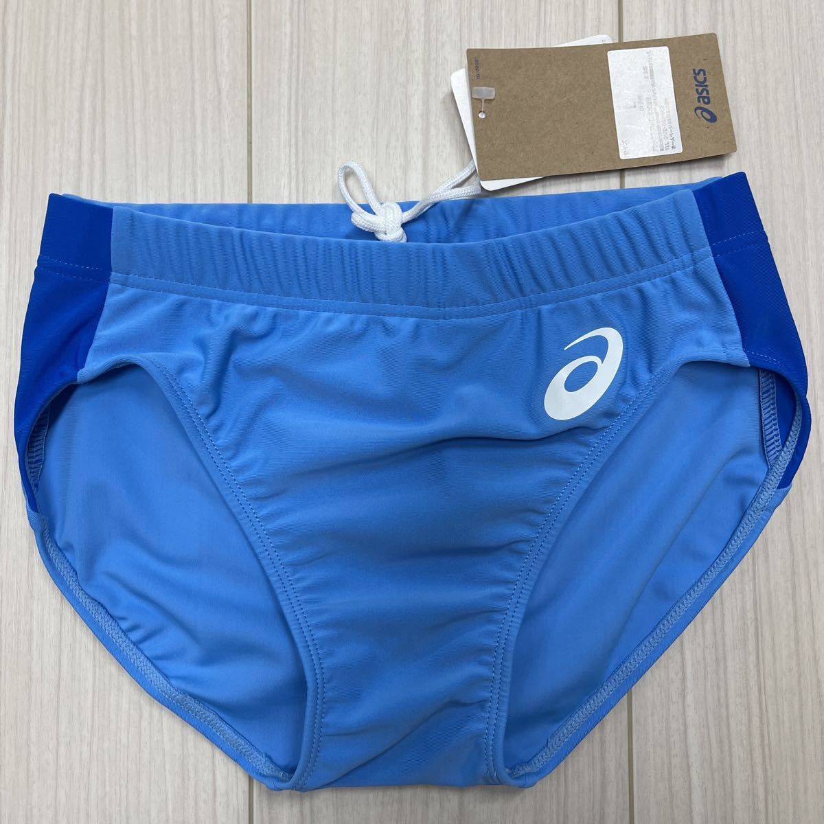 アシックス 女子陸上ユニフォーム上下セット Lサイズ ホワイト×サックスブルー×ロイヤルブルー 新品