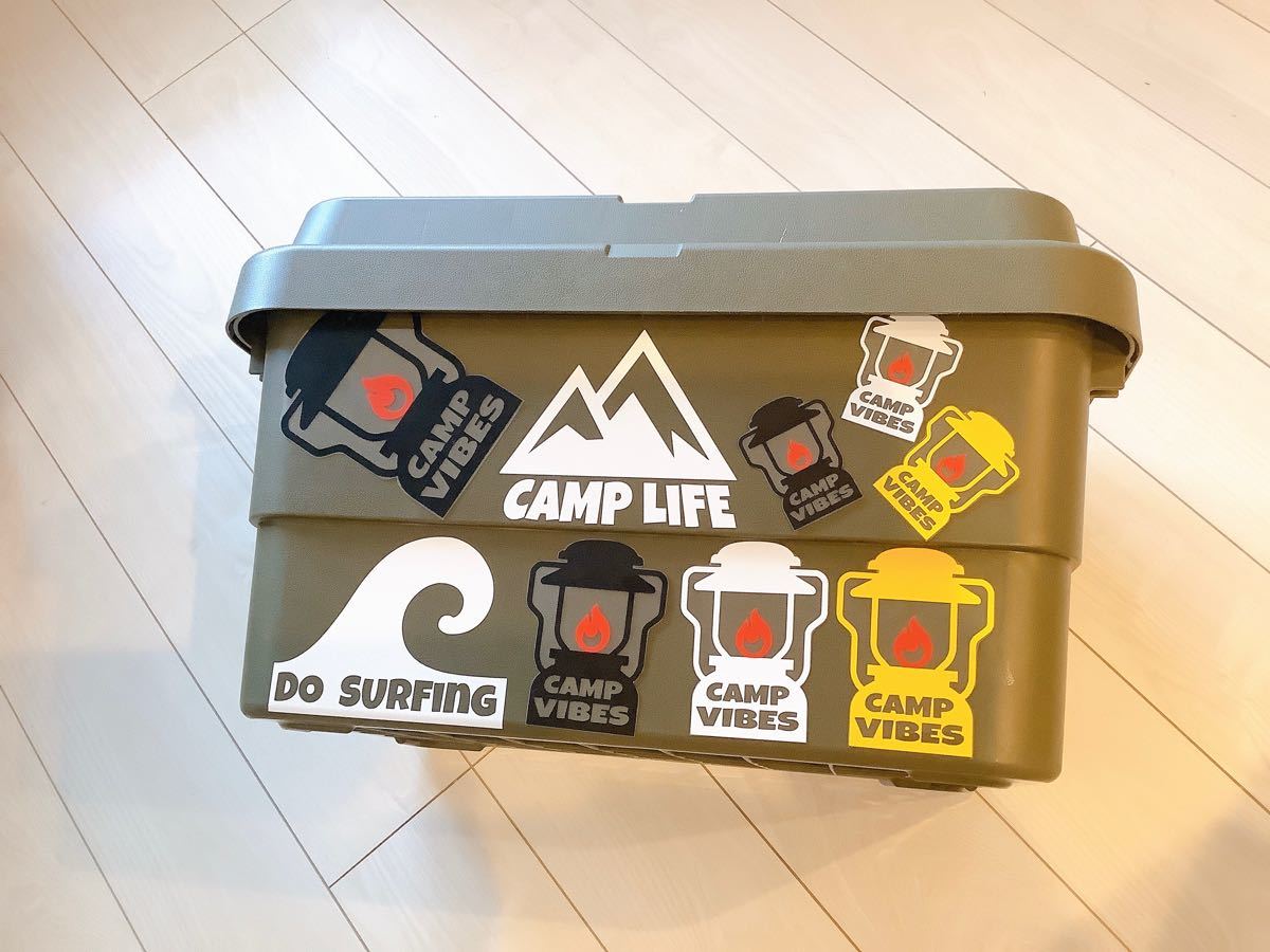 人気　キャンプ　ランタン　炎　Mサイズ　CAMP キャンプ道具　カッティングステッカー