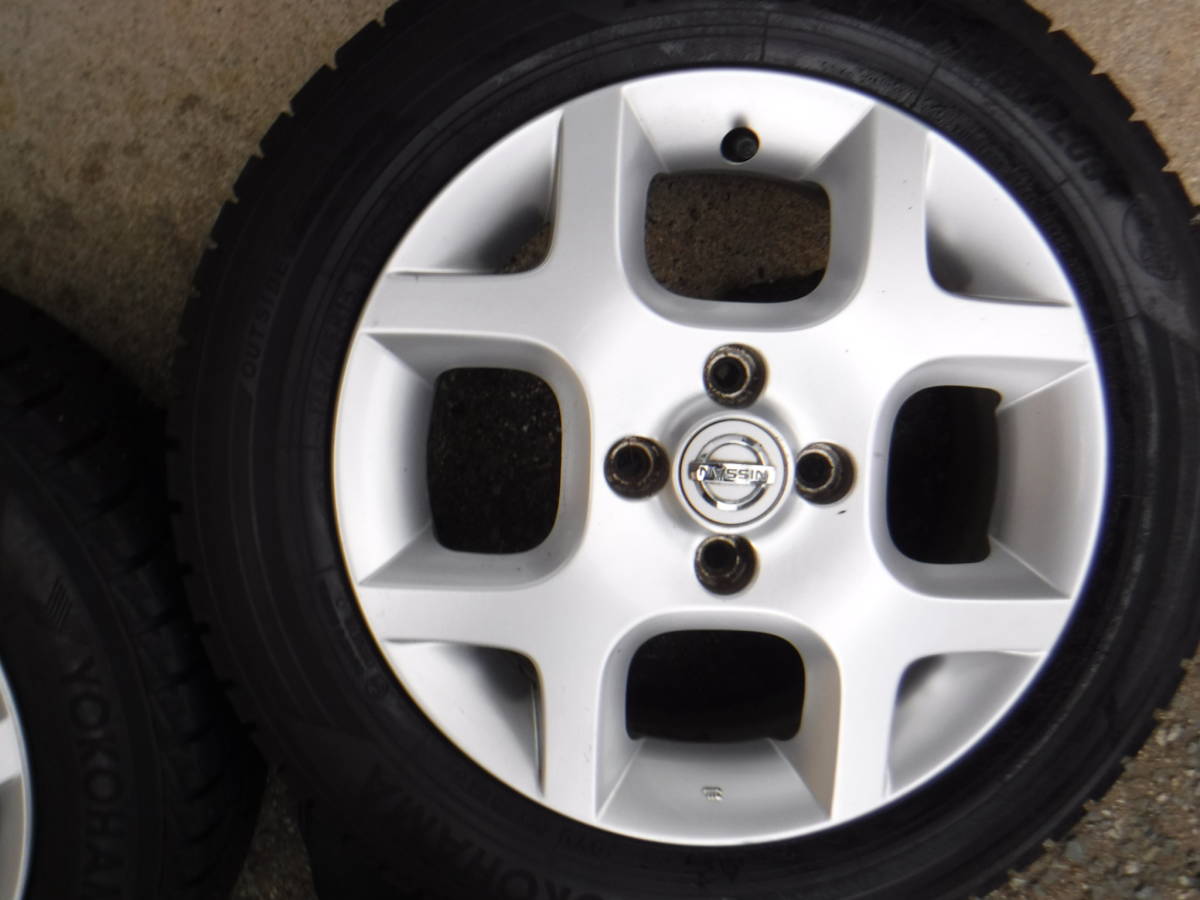 175/65r15 studdless tires Yokohama iG50PLUS winter aluminium wheel set Nissan Cube original March 