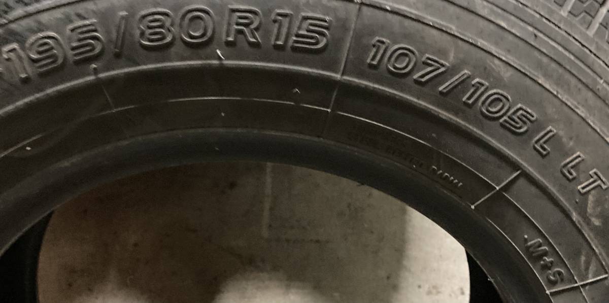 195/80R15 冬4本セット スタッドレス LT 107/105L 195/80-15 195-80-15