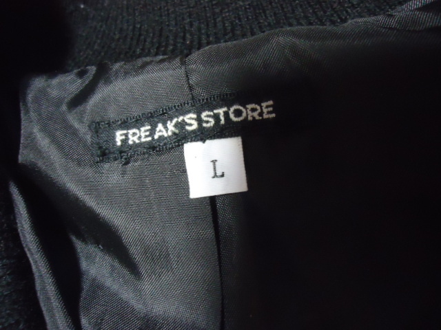 Lサイズ/本革/やぎ革/FREAK’S STOREフリークスストア/ゴートレザー/レザージャケット/シングルライダース/革ジャン/ブルゾン/黒_画像7