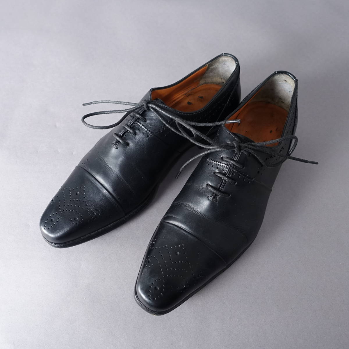 ○日本正規品○ SANTONI/サントーニ/ストレートチップ/メダリオン