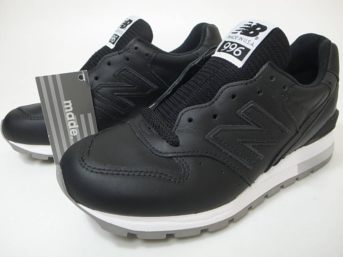 送料無料 即決】NEW BALANCE USA製 M996MUA 23cm US5 新品 ブラック黒
