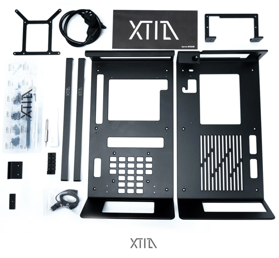 XTIA Xproto N ITX PCケース/水冷の放熱固定金属フレームセット [並行輸入品]_画像1