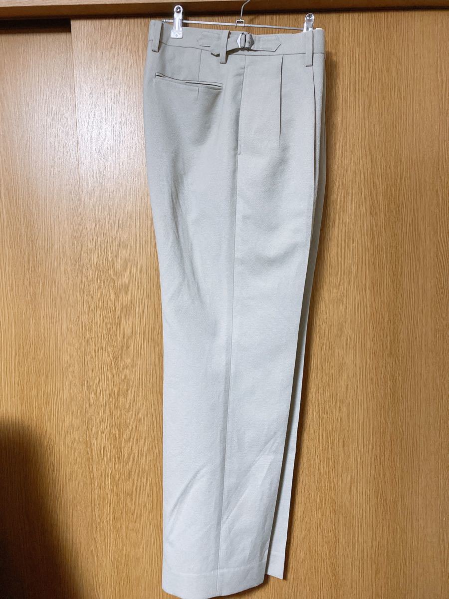 AURALEE WOOL WASHI AMUNZEN WIDE SLACKS