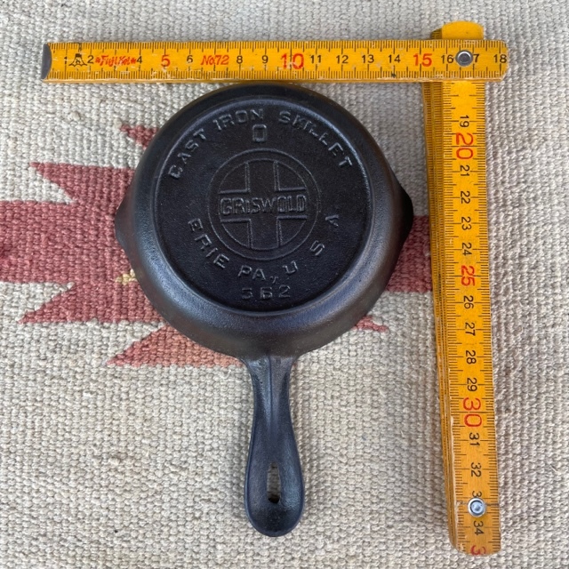 てなグッズや グリスウォルド スキレット #0 1930s ブロック文字 ビンテージ 焼き網、グリドル