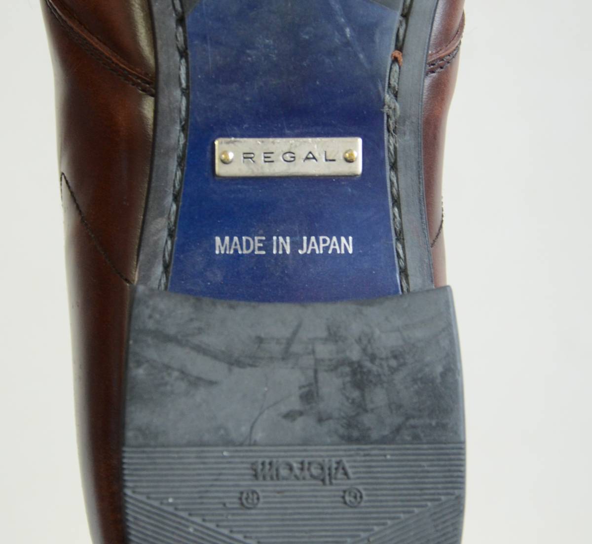 日本製 REGAL リーガル 茶レザー靴 チャッカシューズ size 25の画像6