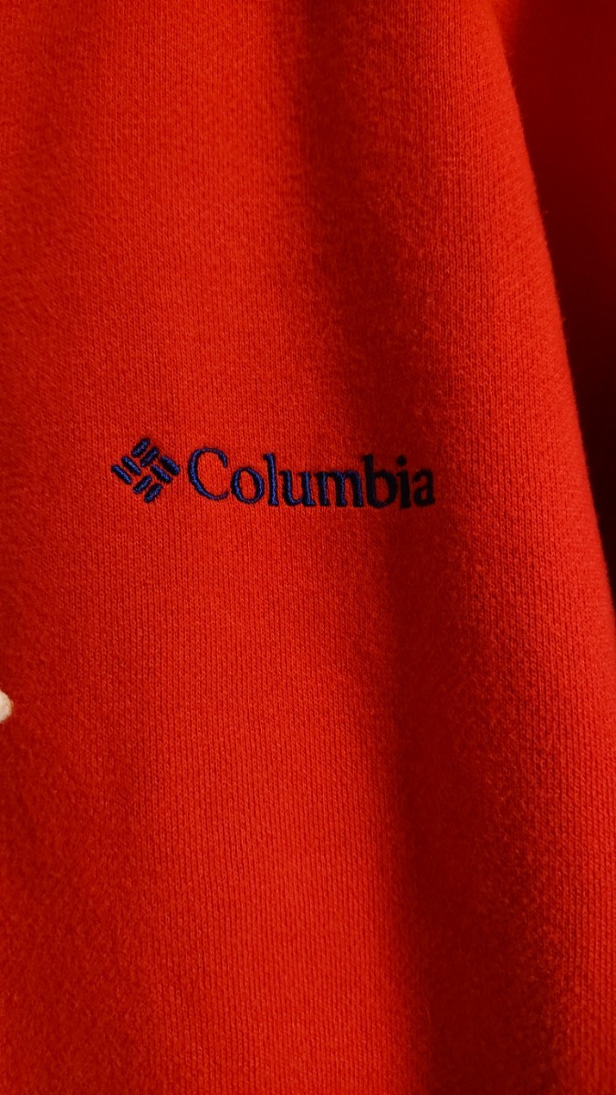 【used】コロンビア columbia ジップアップ ロゴ パーカー 