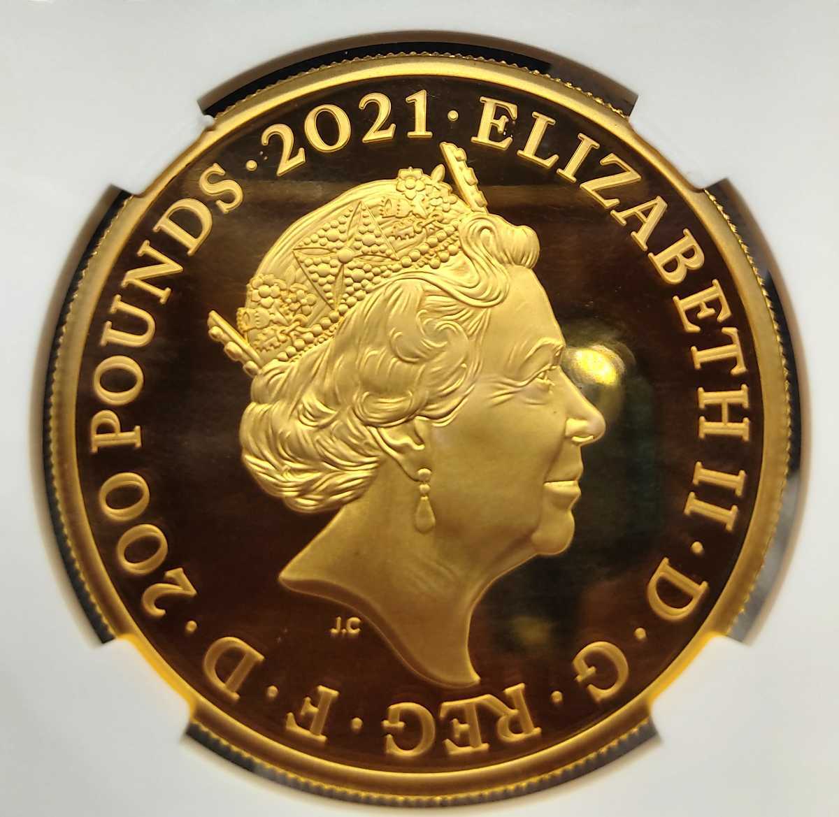 金高騰中！！ 2オンス イギリス 2021年 The Who (ザ・フー) 英国 200ポンド 金貨 プルーフ NGC PF70UC 【最高鑑定】モダンコイン_画像6