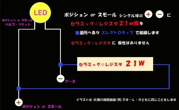 ★★★★★ポジションランプ 21wLED 警告燈対策用キャンセラー ★★☆★★