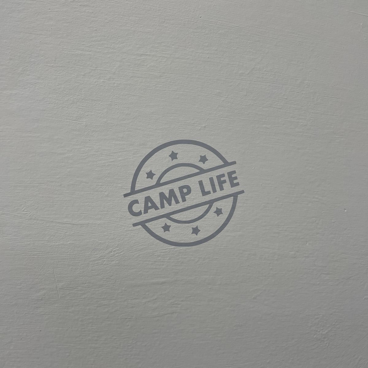 【新色グレー】CAMP LIFE カッティングステッカー キャンプ アウトドア CAMP 【送料無料】_画像1