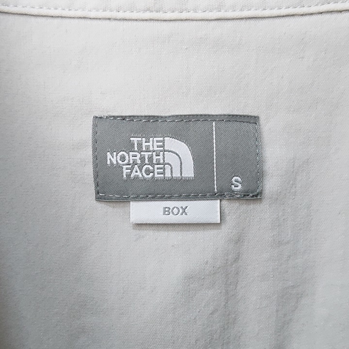 THE NORTH FACE ノースフェイス オープンカラーシャツ 開襟シャツ スナップボタン グレー sizeS 美品