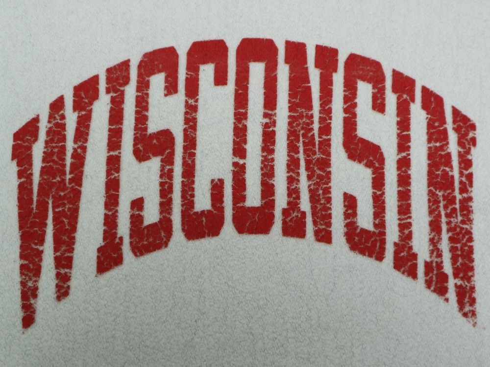 レア リバーシブル 仕様 90s USA製 ビンテージ チャンピオン リバースウィーブ WISCONSIN大学 カレッジプリント スウェット シャツ XL