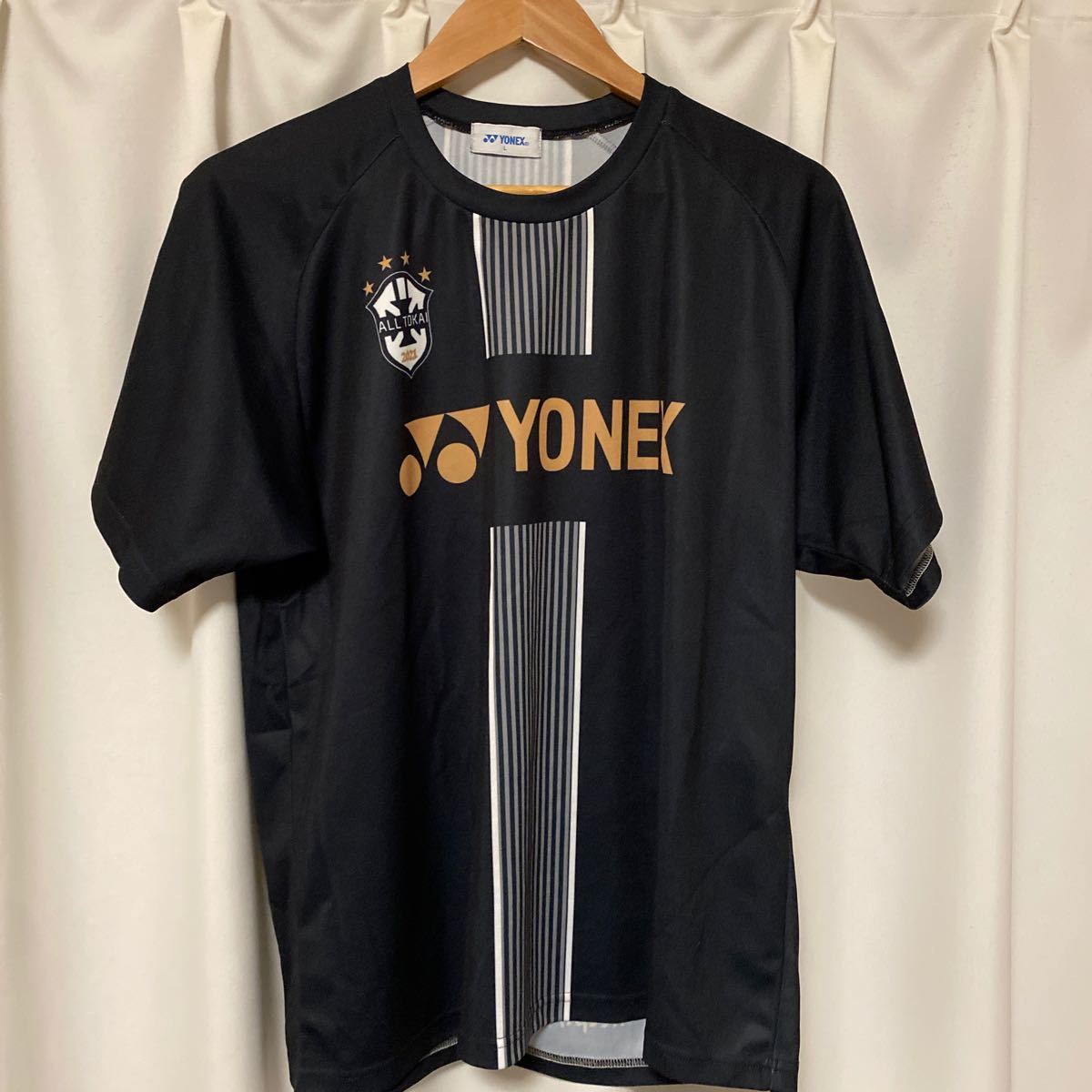 美品)YONEX ヨネックス 2021 ALL TOKAI ソフトテニス Tシャツ L 美品)YONEX ヨネックス 2021 ALL TOKAI ソフトテニス Tシャツ L