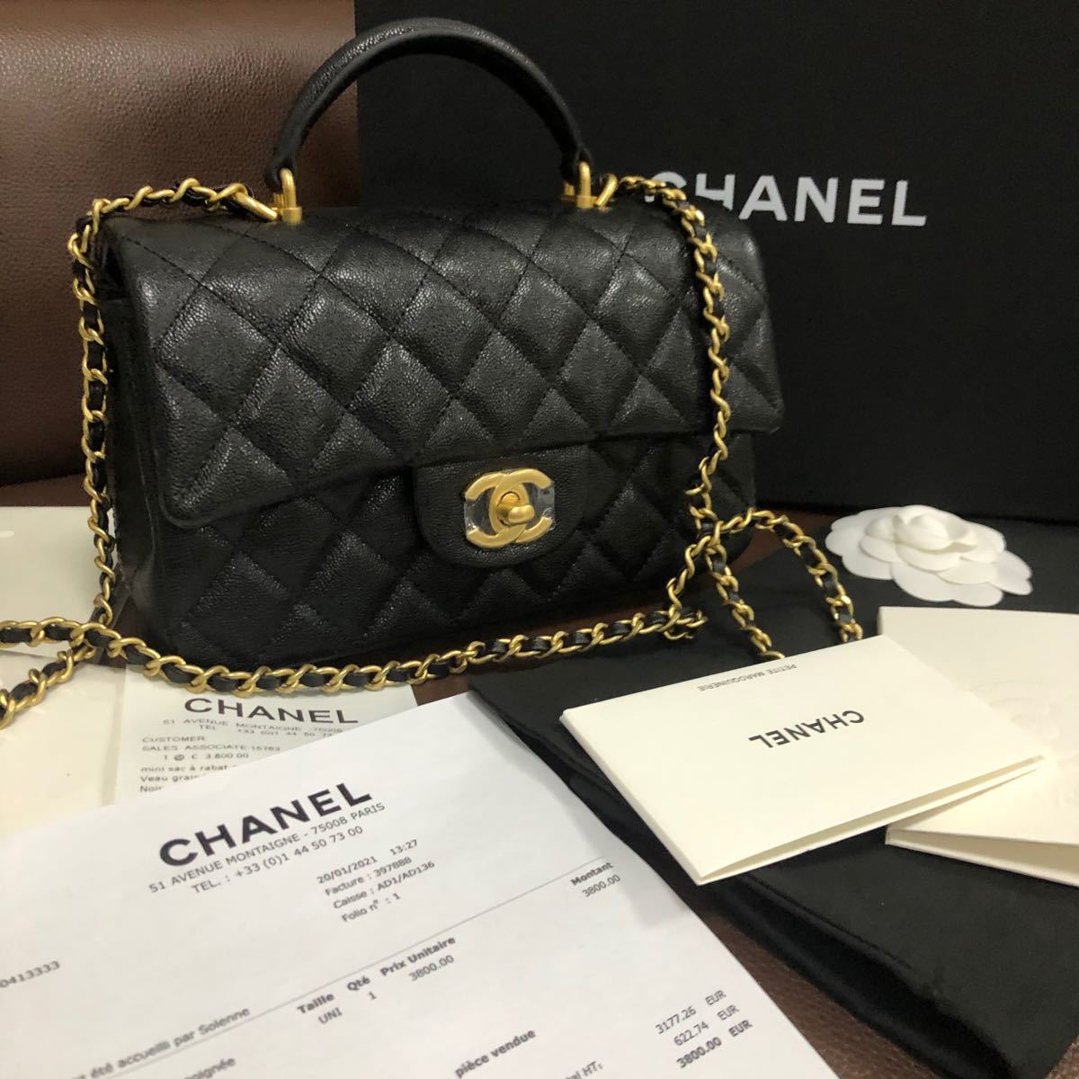 シャネル Chanel マトラッセ トップハンドル ミニ 2Wayバッグ シャネル Chanel マトラッセ トップハンドル ミニ 2Wayバッグ