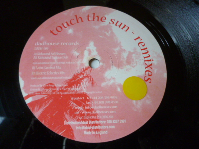 Original Soulboy ft. Monica Vasconcelos / Touch The Sun (Remixes) オシャレグルーヴィ HOUSE 12 ヒットチューン　試聴_画像2