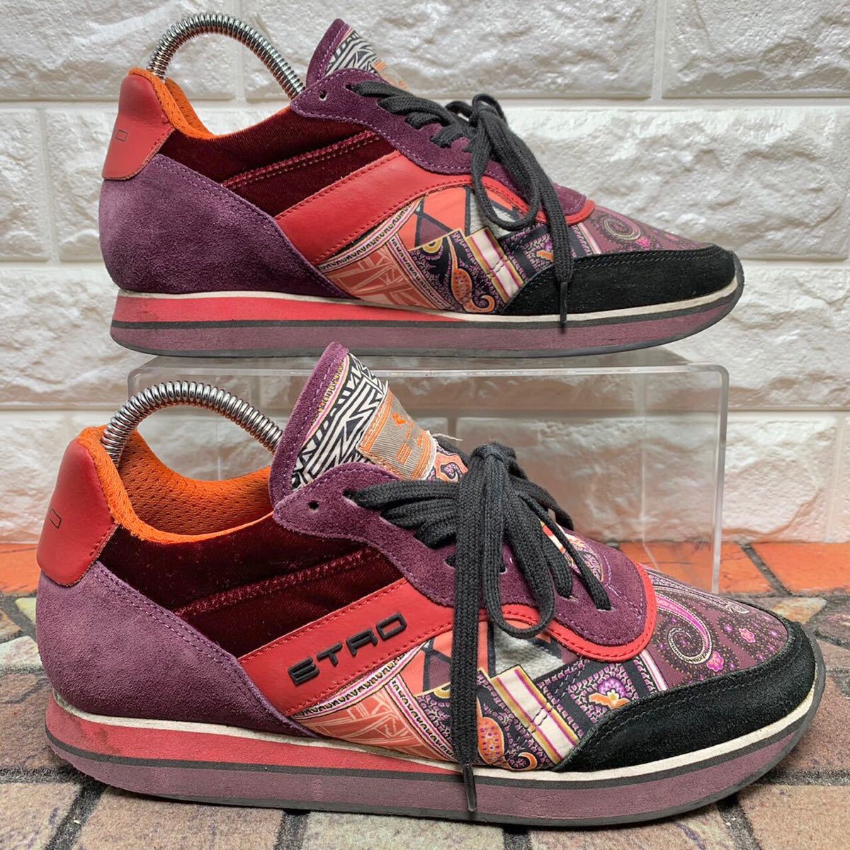 ETRO エトロ スニーカー 靴 ペイズリー 37 23 5cm ペイズリー柄 ETRO エトロ スニーカー 靴 ペイズリー 37 23 5cm ペイズリー柄