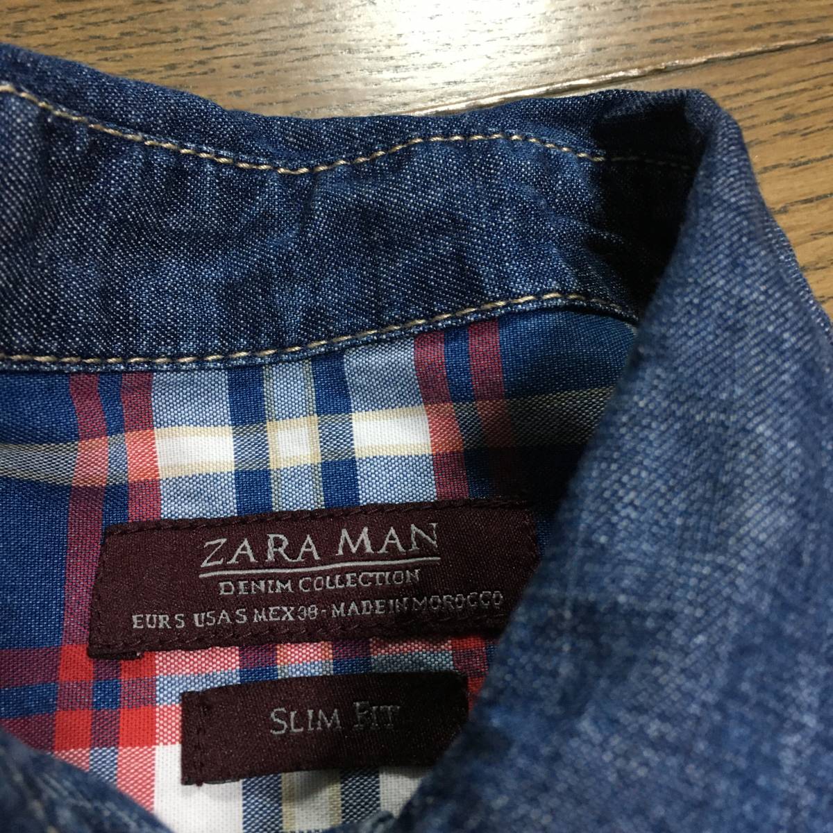 ZARA 切替　デニムシャツ　ZARA_画像2