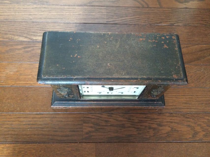 精工舎 置き時計 アラーム オルゴール 靴がなる 手巻き式 レトロ 精工舎 置き時計 アラーム オルゴール 靴がなる 手巻き式 レトロ
