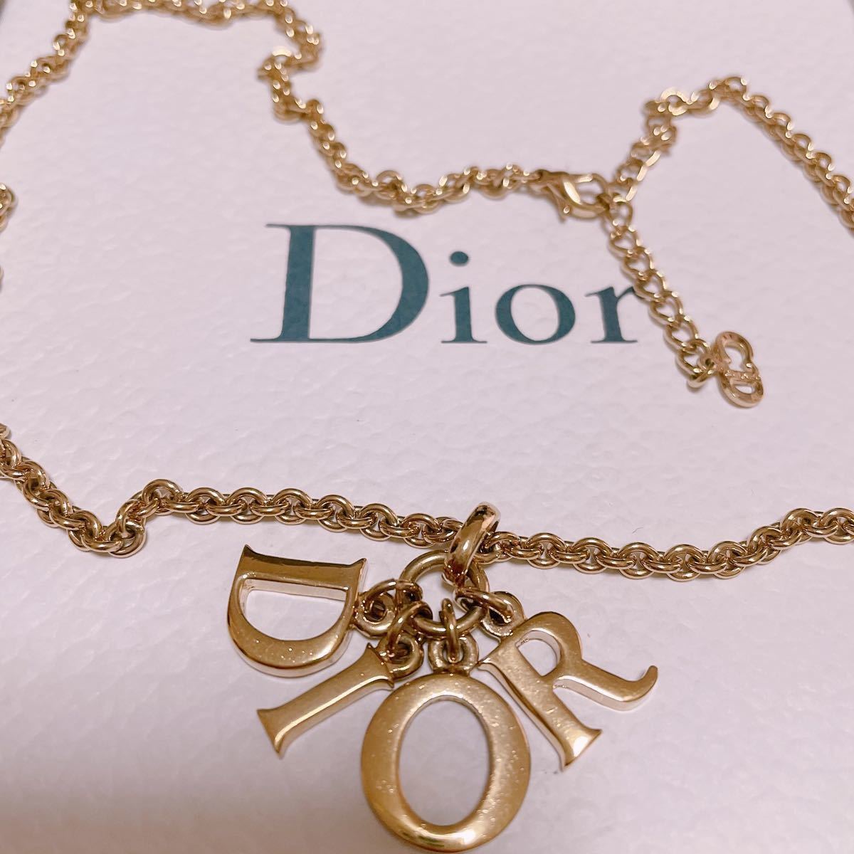 超美品 ディオール ネックレス チョーカー Dior ロゴ ビンテージ