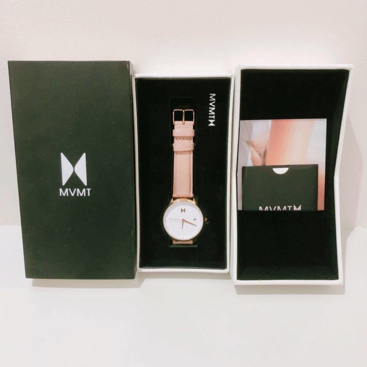 【極美品】 腕時計 時計 MVMT ビジネス ピンク ウォッチ 通勤 通学 ブランド おしゃれ かわいい ファッション 箱付き
