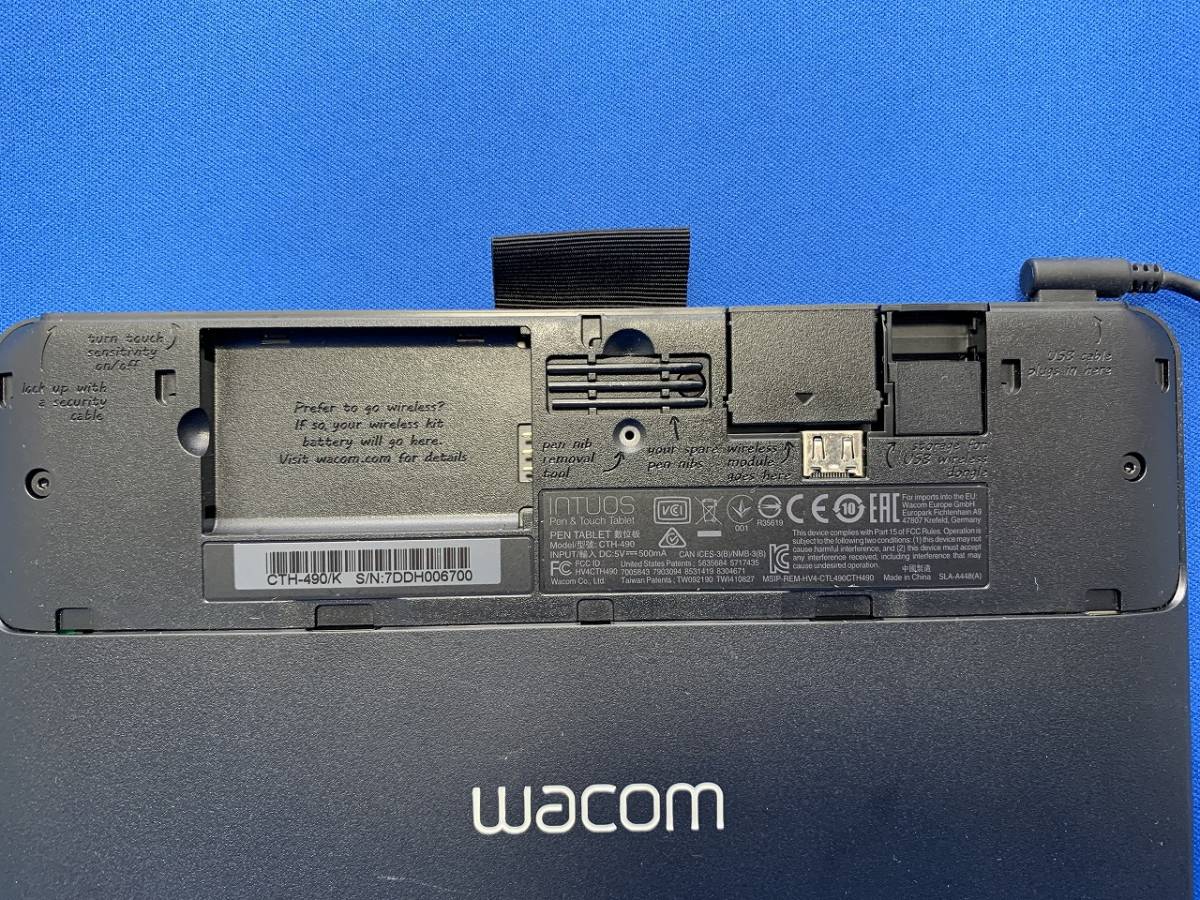 ☆ 【ジャンク】 wacom Pen & Touch Tablet CTH-490 INTUOS ペンタブレット_画像8
