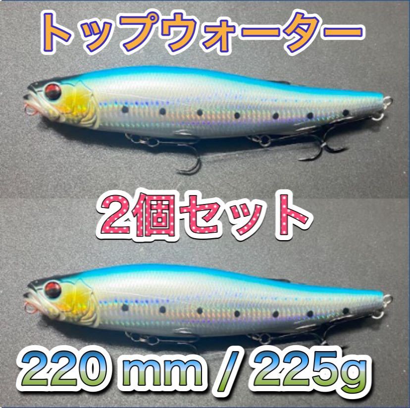 ビッグベイト トップウォーター2mm 125g ブルー 2個 輸入釣具 メガドッグ アマゾンペンシル好きブラックバス シーバス ビッグベイト トップウォーター2mm 125g ブルー 2個 輸入釣具 メガドッグ アマゾンペンシル好きブラックバス シーバス