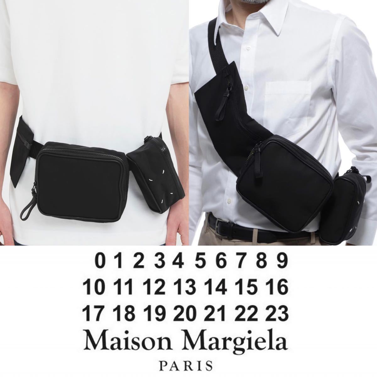 Maison Margiela メゾン マルジェラ ベルト ショルダー バッグ ボディーバッグ ポーチ カバン ブラック UNI