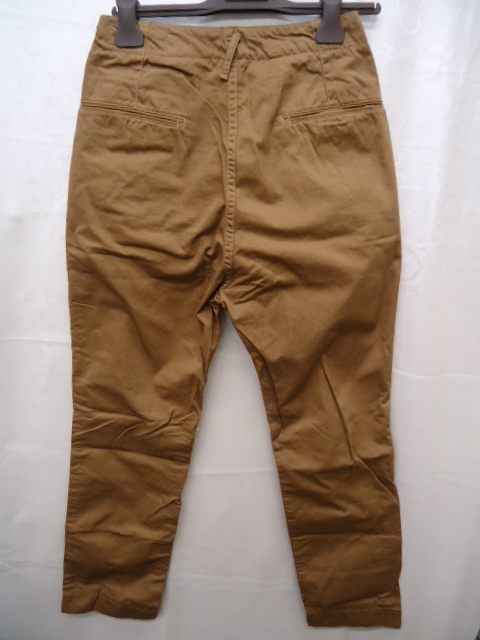 [KCM]jmc-333-28* unused *[vendor/ Ben da-] one tuck chino pants 28 brown group men's 