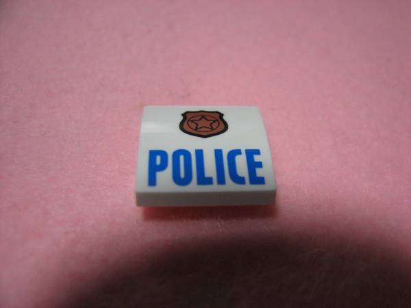 ☆レゴ-LEGO★15068★カーブスロープ[白]2x2★POLICE警察★USED_画像2