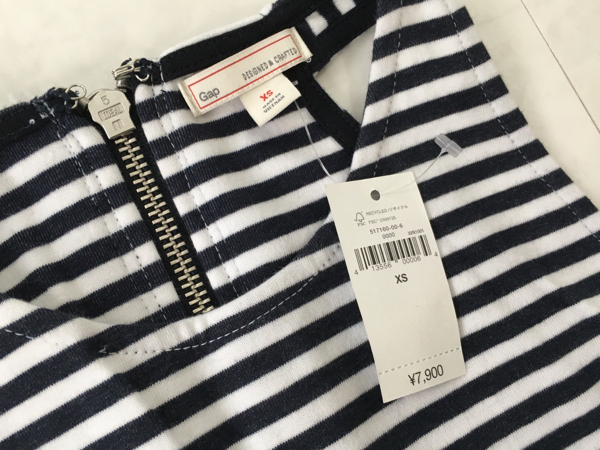 GAP ギャップ ワンピース ボーダー XSサイズ 新品_画像3