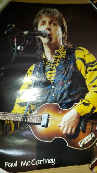 PAUL McCARTNEY/ large poster unused goods 