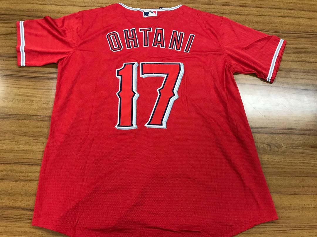 【匿名&補償付き配送】エンゼルス 大谷翔平 赤 レプリカユニフォーム Mサイズ / Shohei Ohtani Cool Base Jersey_画像1