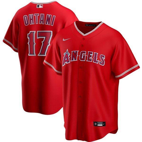 【匿名&補償付き配送】エンゼルス 大谷翔平 赤 レプリカユニフォーム Mサイズ / Shohei Ohtani Cool Base Jersey_画像2