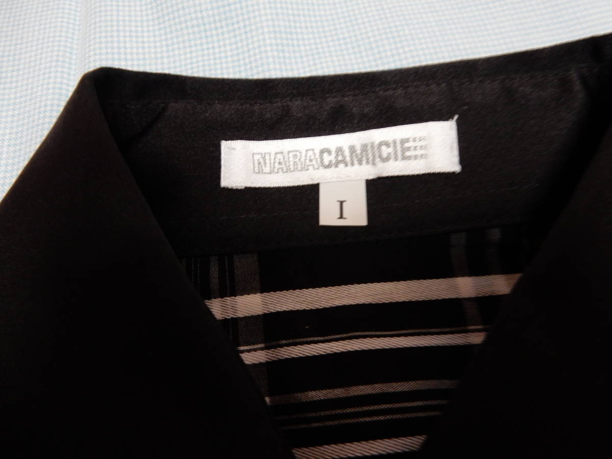 **NARACAMICIE( Nara Camicie ) стрейч длинный рукав . окраска проверка рубашка **!USED прекрасный товар!