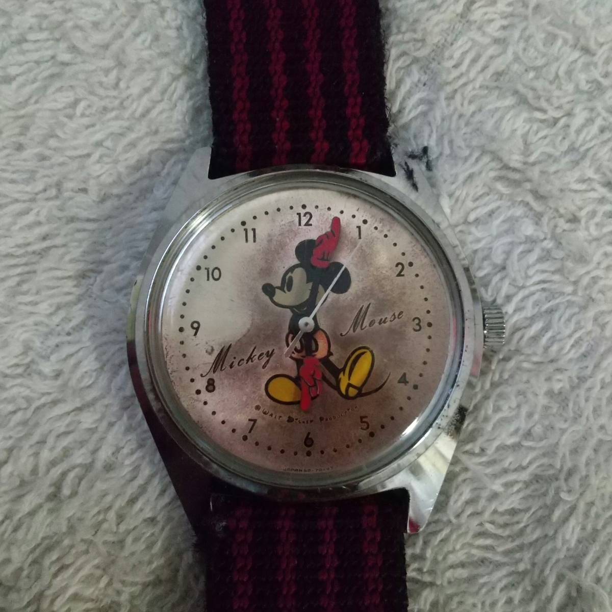 完成品 ミッキーマウス 手巻き 腕時計 ミッキーマウス