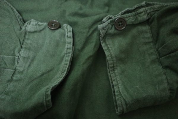 Sam 5809 送料無料 スウェーデン軍 M55 タイカラー シャツ ジャケット 軍用 軍物 軍モノ ミリタリー ビンテージ 5