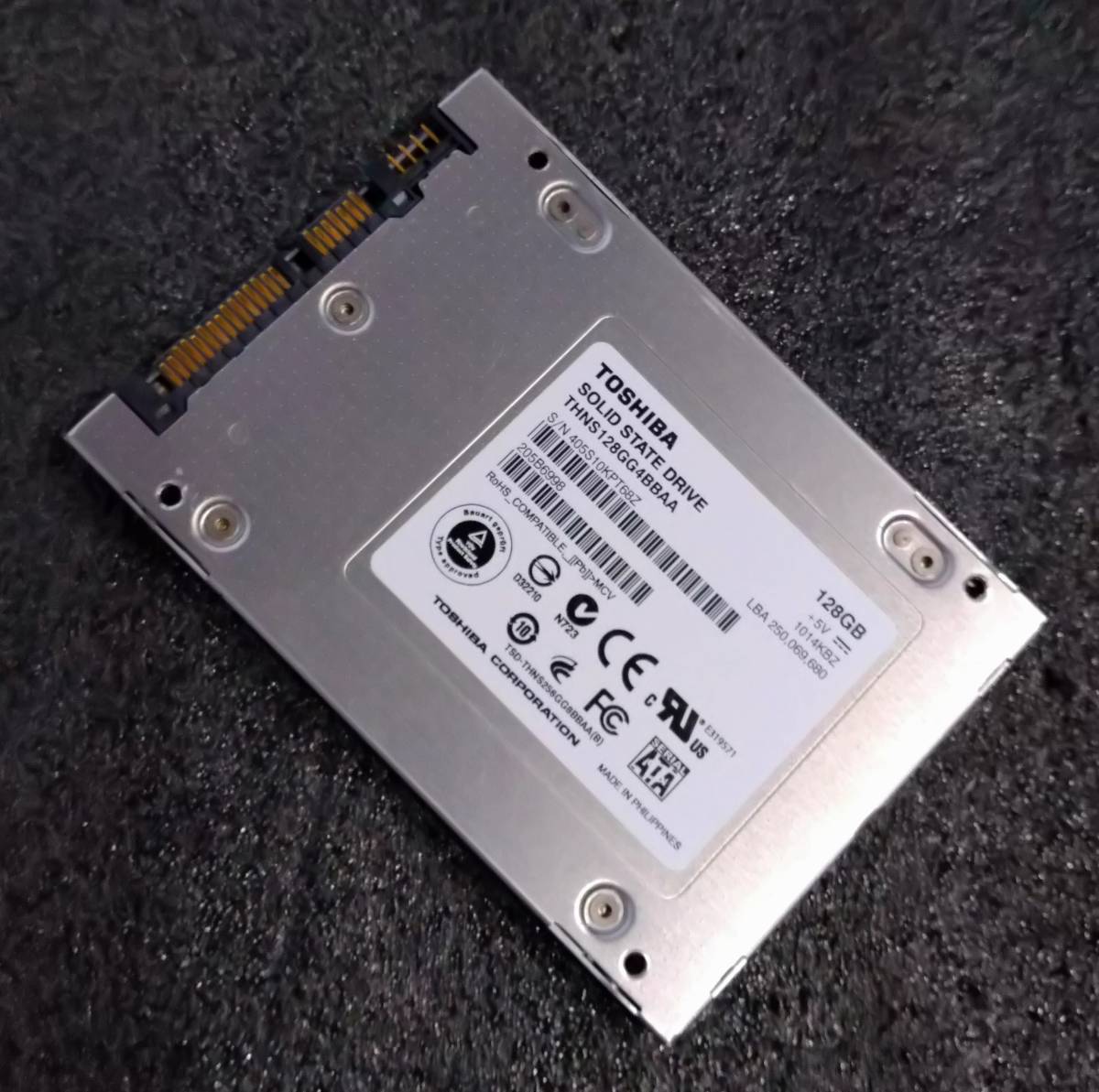 【中古】I・Oデータ SSDN-ST128H(東芝 THNS128GG4BBAA) 2.5インチSATA接続SSD 128GB