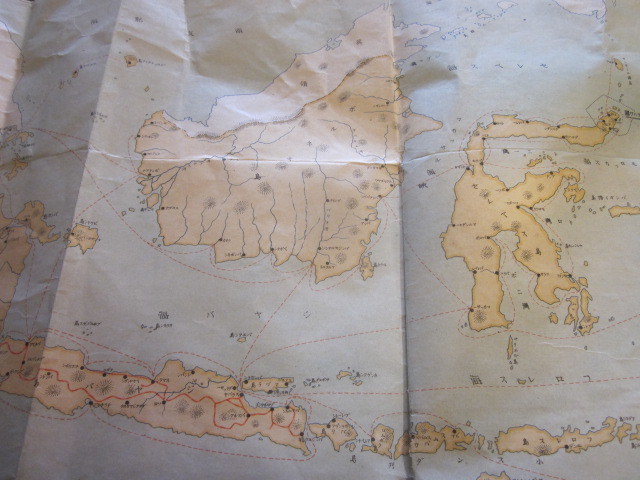 古地図　蘭領東印度諸島全図　戦前　◆◆ボルネオ　スマトラ_画像4