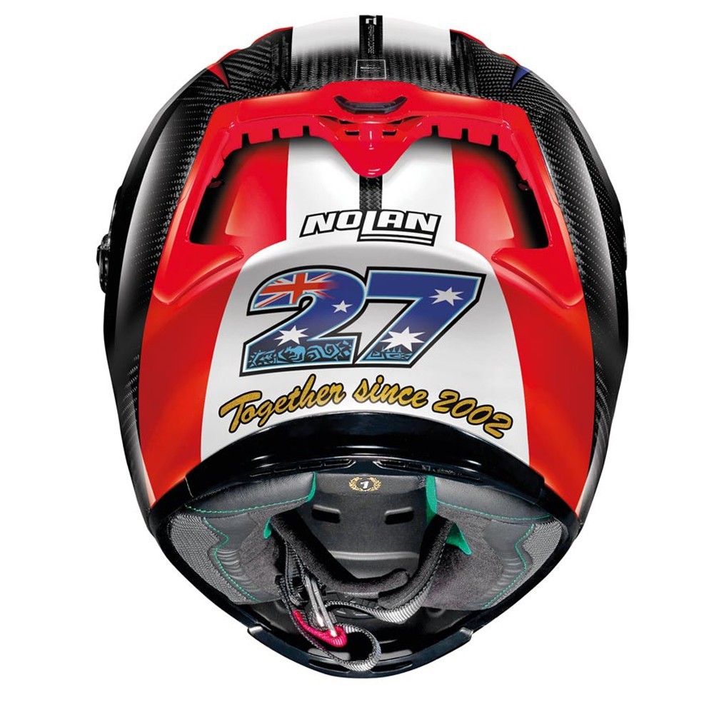 バイク ヘルメット フルフェイス ノラン / X-ライト X-803 ウルトラカーボン ケイシー・ストナー トゥギャザー Lサイズ_画像3