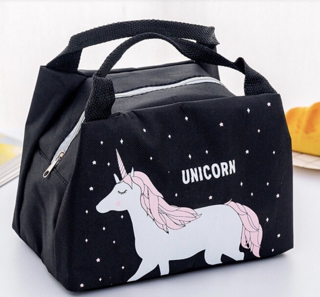  Unicorn термос сумка для завтрака чёрный новый товар 