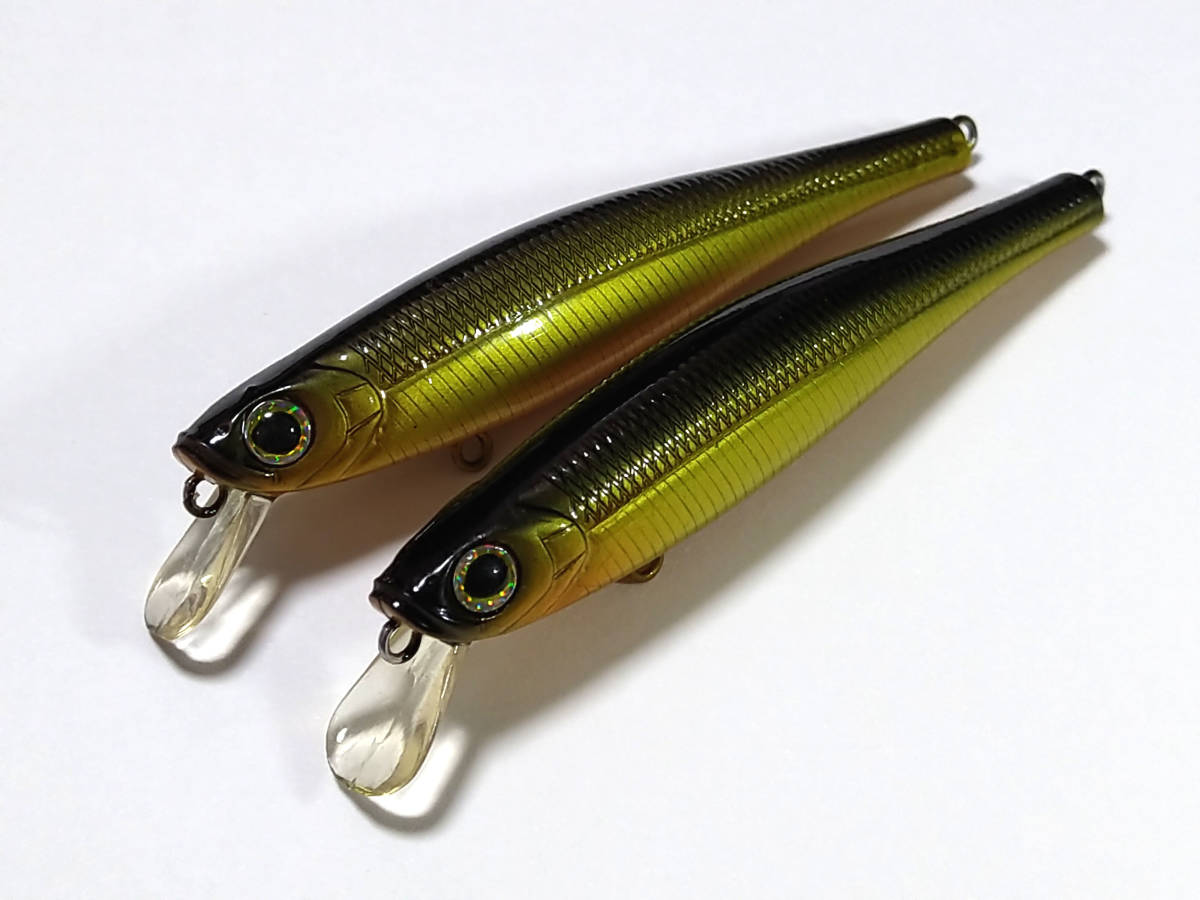 【違いを実感】ケンクラフト リニージベイト 80 F & SP 2個セット KEN craft Lineage Bait 黒金カラー フックなし_画像1