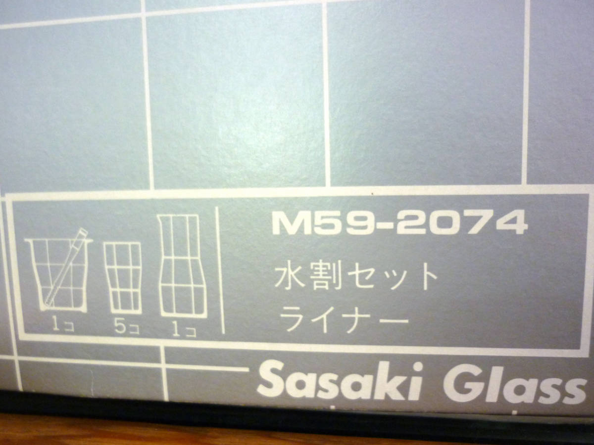 絶対お得！　佐々木ガラス　水割りセット　ウィスキーセット　ライナー　新品未使用　目玉特価　家飲み　送料無料　M59-t2_画像5