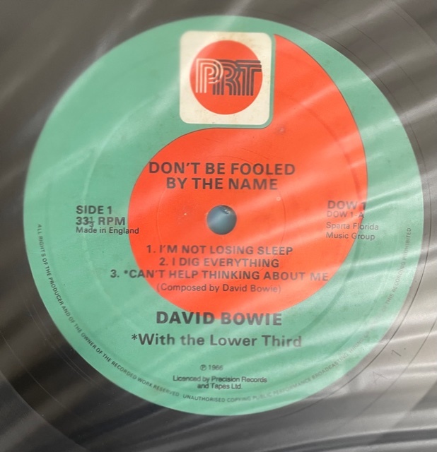 UK盤　DAVID BOWIE　デビッドボウイ　DON’T BE FOOLED BY THE NAME 10in.6曲入りLP_画像3