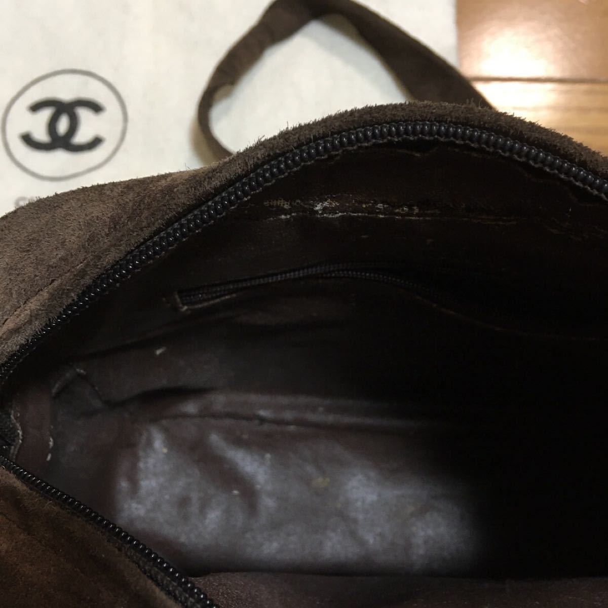 正規 CHANEL シャネル スウェード スエード ショルダーバッグ 正規 CHANEL シャネル スウェード スエード ショルダーバッグ