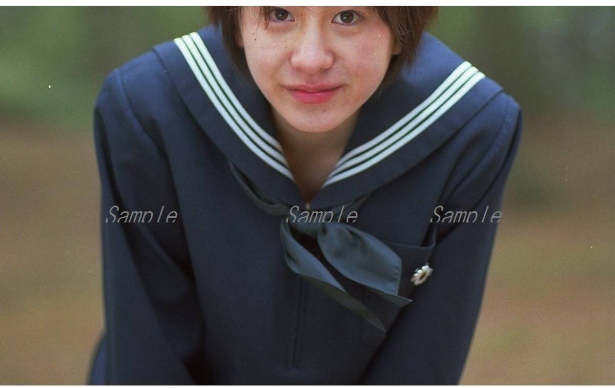 A4 size rare - photograph ( access ..35,391)[ woman student. about ]2 next use un- possible, quality guarantee ( high class thickness paper, amount . character none )