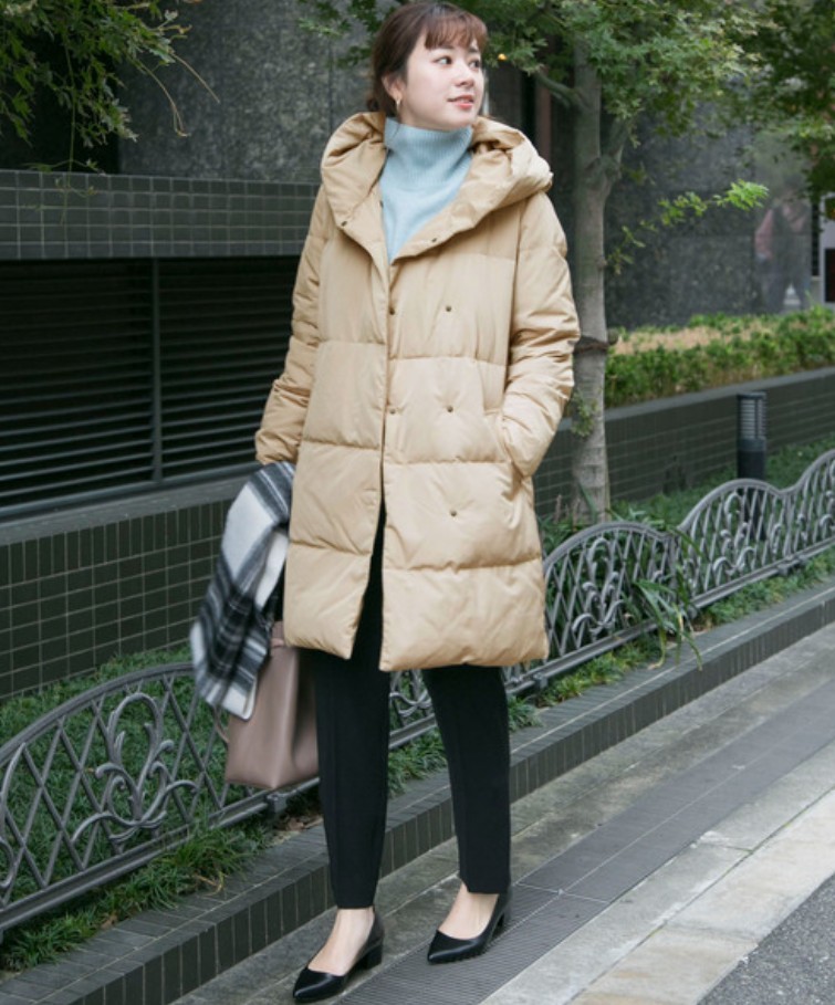 PayPayフリマ|URBAN RESEARCH アーバンリサーチグログランフード 華麗 美品!ROPE ショールカラーダウンコート ダウン90% Aライン ベージュ ダウンジャケット