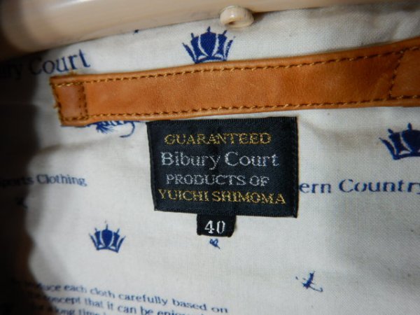 to4094 редкость прекрасный товар Bibury Court YUICHI SHIMOMAba Eve Lee пальто сделано в Японии рыбалка с хлопком лучший популярный уличный 