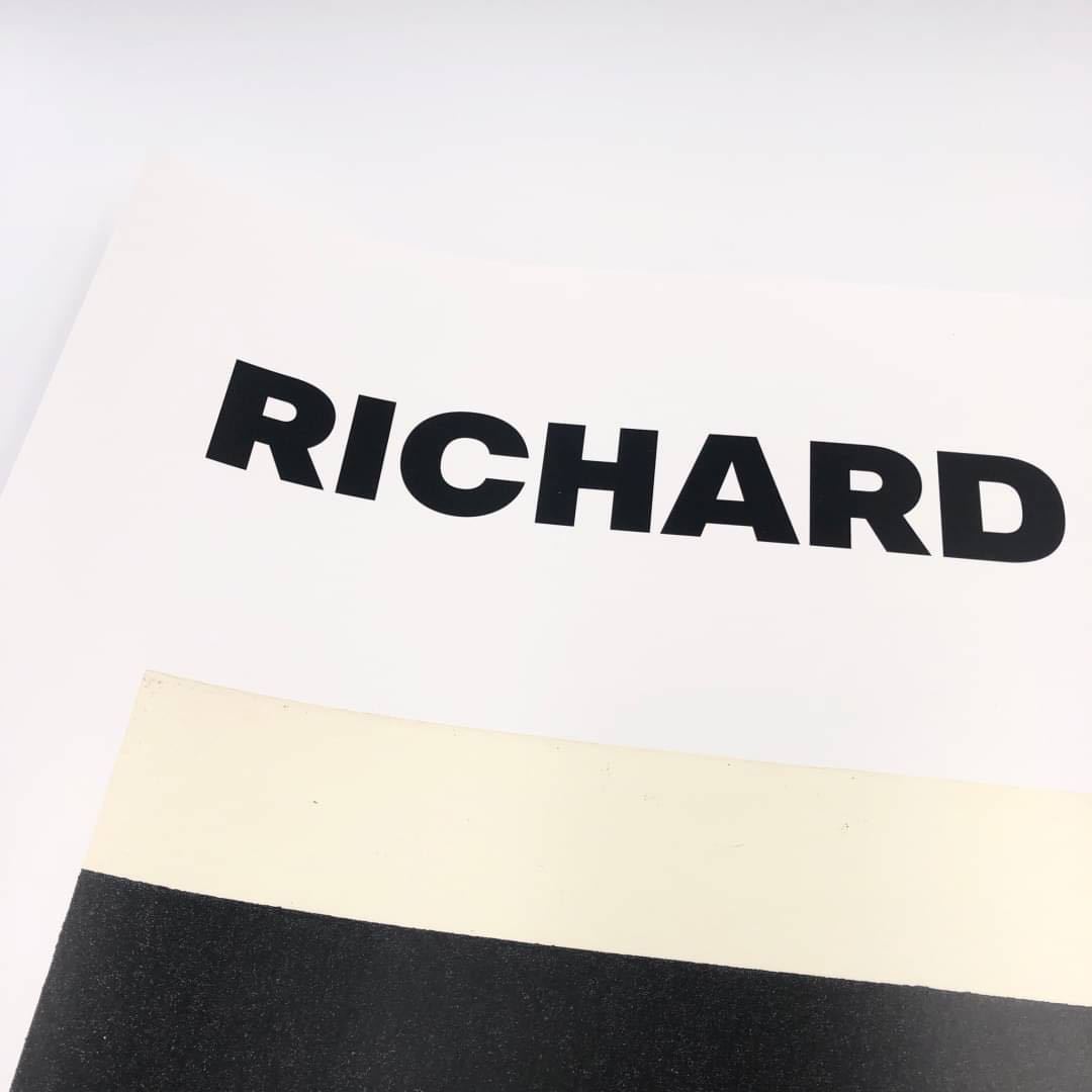 直筆サイン入り】RICHARD SERRA リチャード・セラ ポスター 直筆サイン入り】RICHARD SERRA リチャード・セラ ポスター